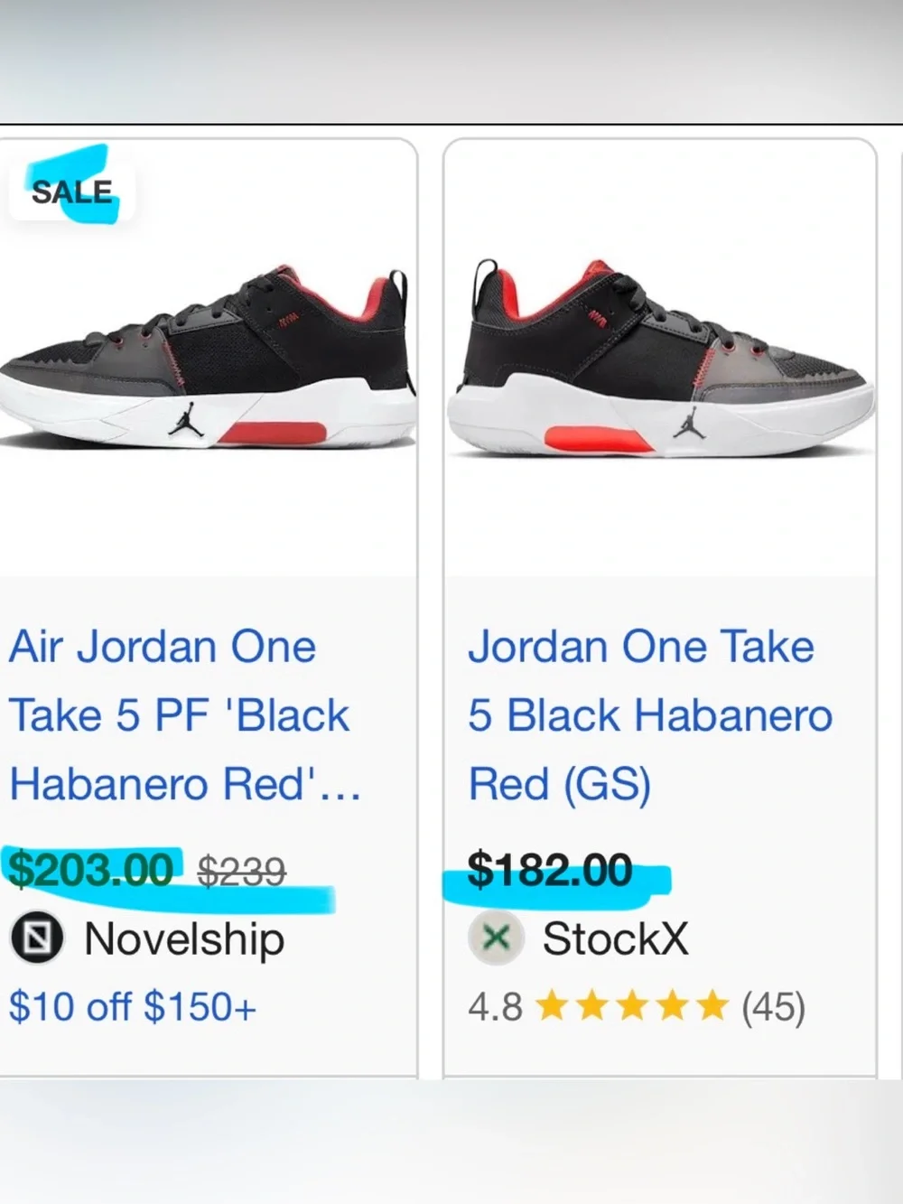 SIZE:9 Nike-Jordan One Take 5 PF ➕ Jason Markk “Quick Clean Kit”